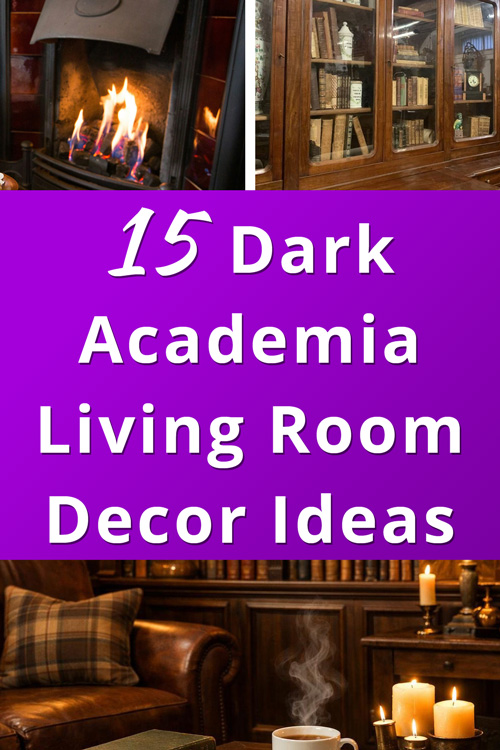 Dark Academia Living Room Decor Ideas