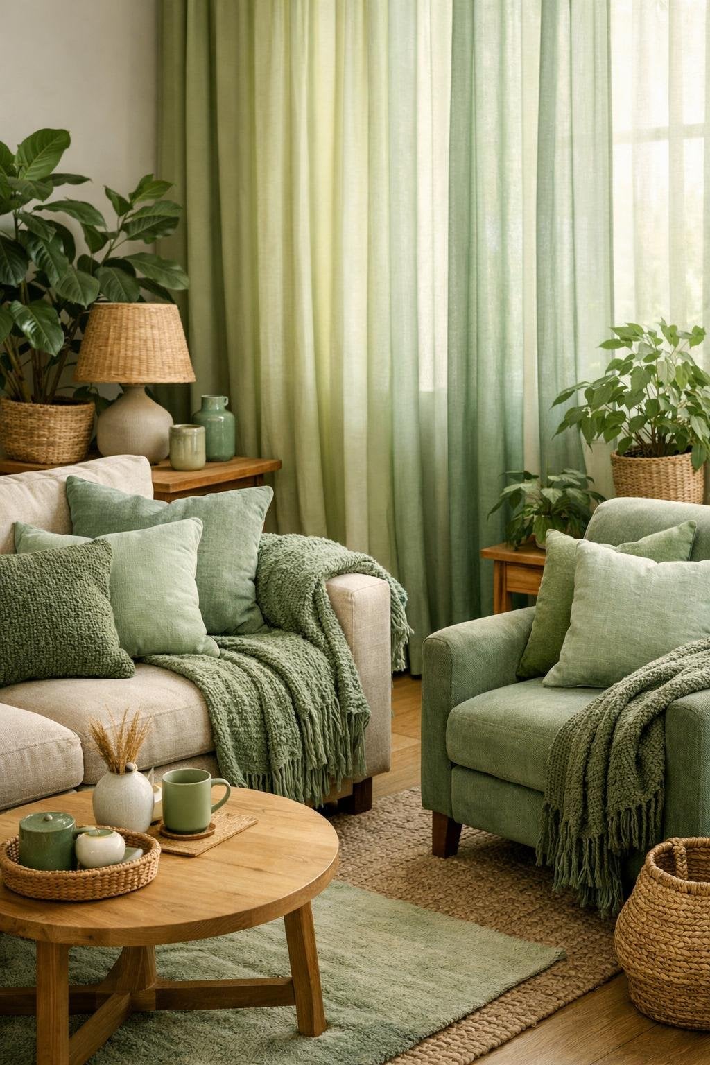 12 Green BOHO Living Room Decor Ideas to Design a Relaxed Space | AZMIND