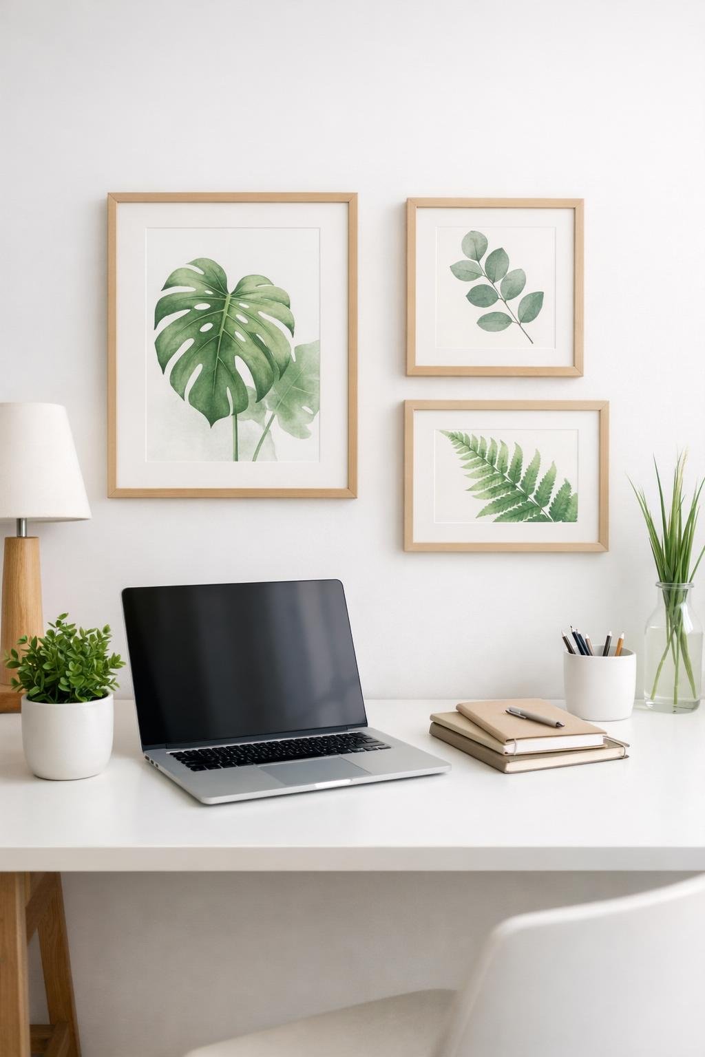 Minimalist Green Office Decor Idea 5 Minimal Botanical Art Prints