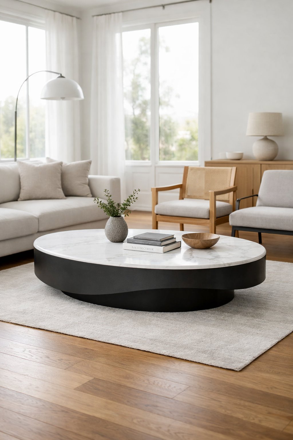 Minimalist Living Room Decor Idea 3 Statement Coffee Table