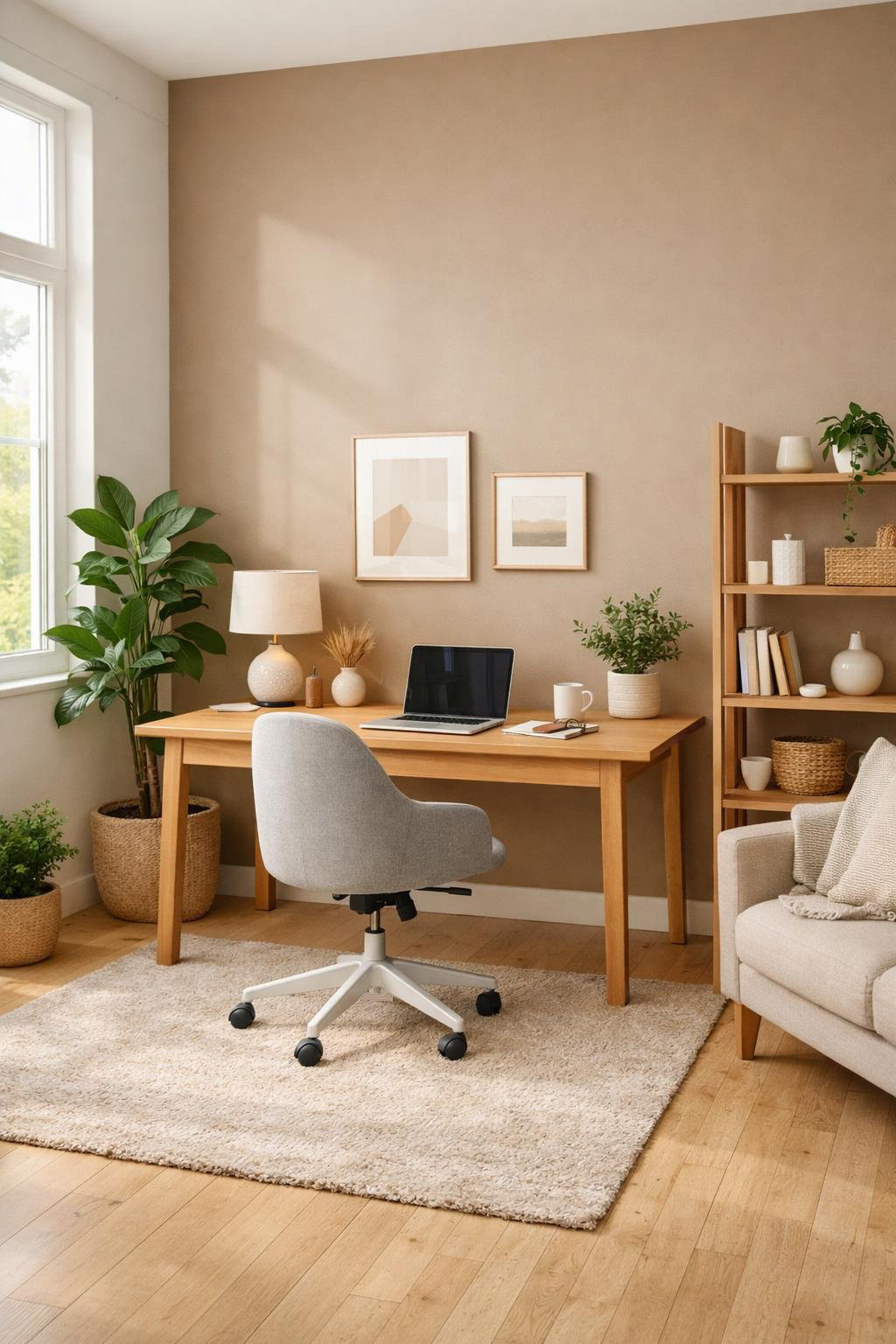Scandinavian Office Paint Color Idea 5 Warm Taupe