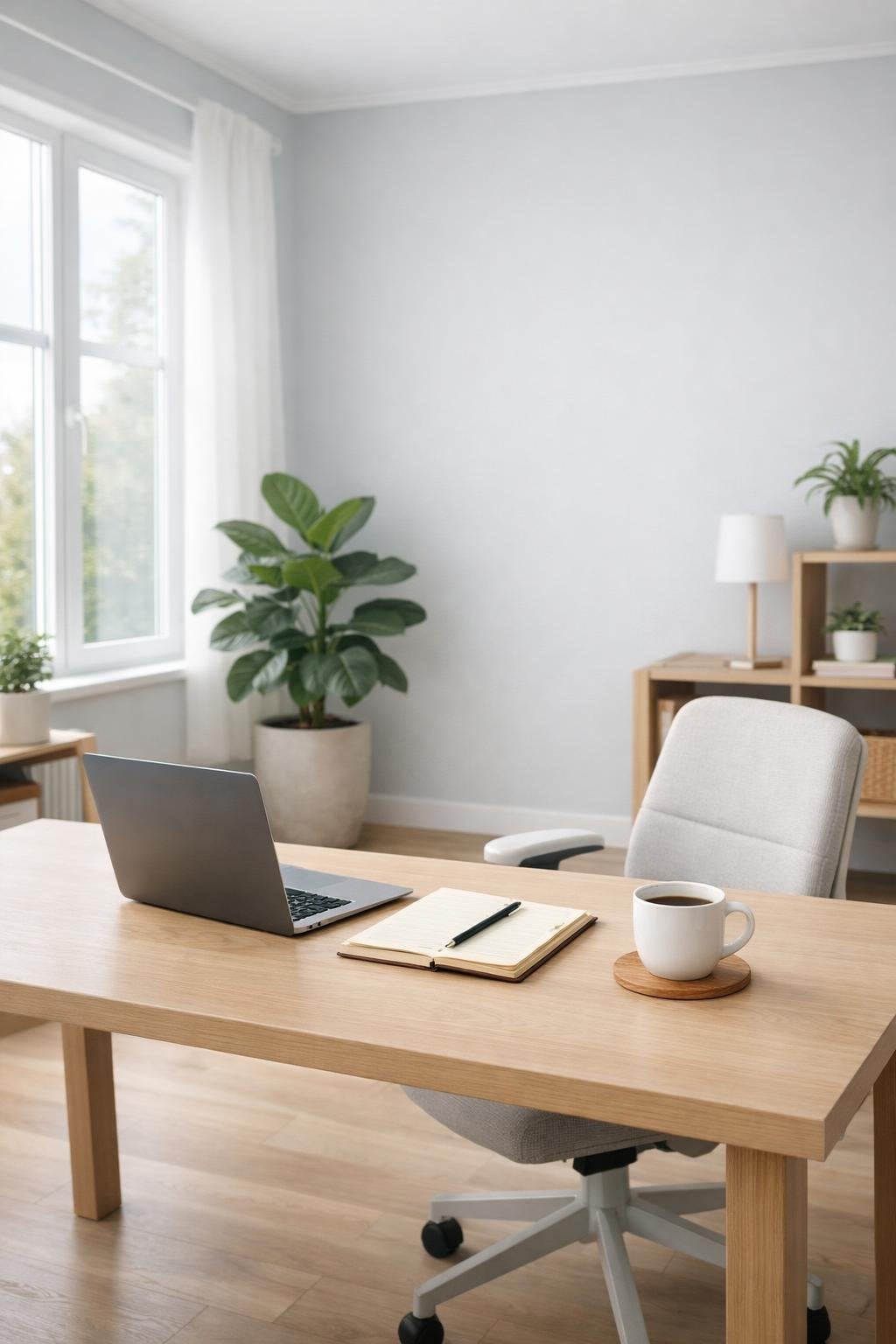 Scandinavian Office Paint Color Idea 9 Frosted Grey