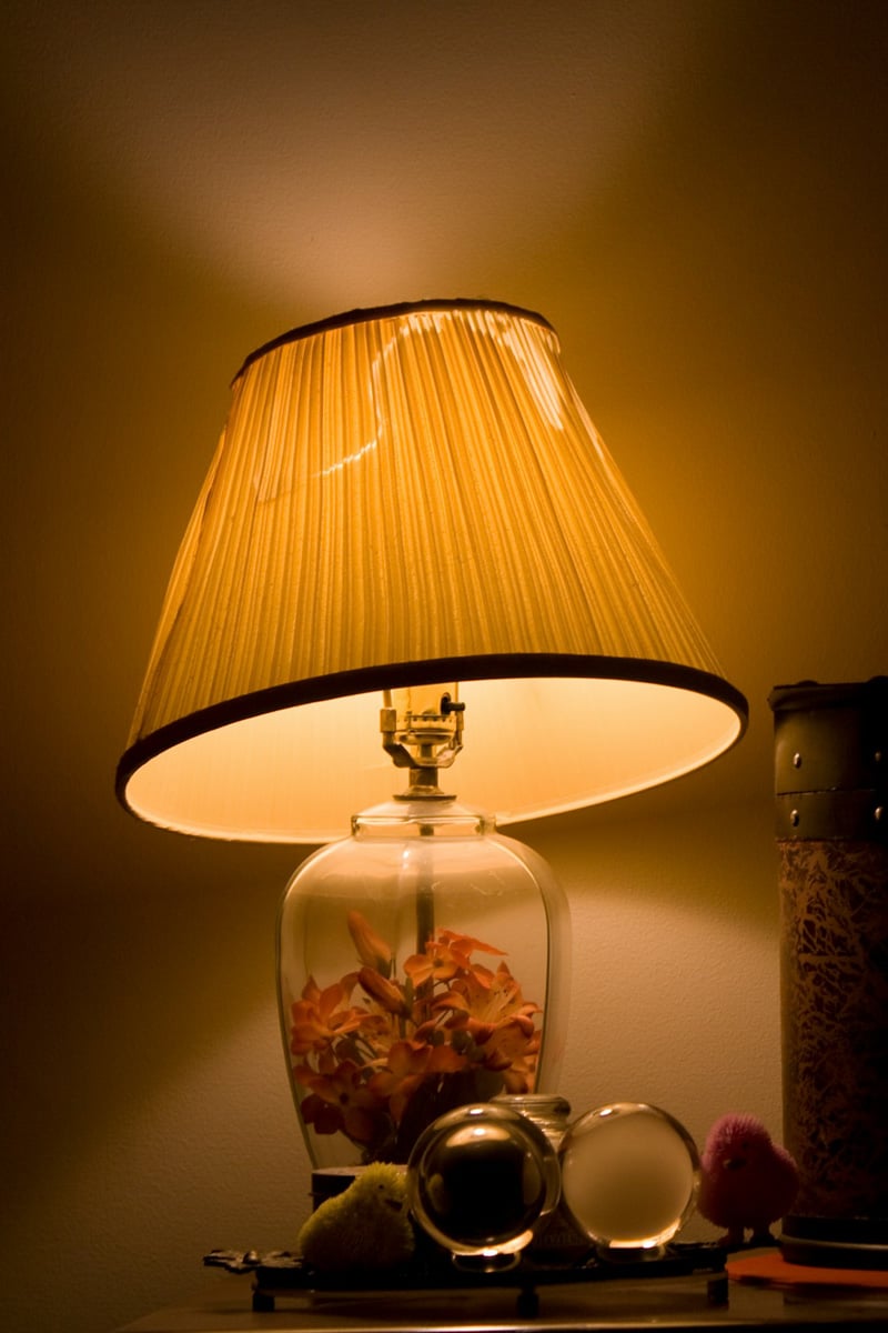 moody glass table lamp