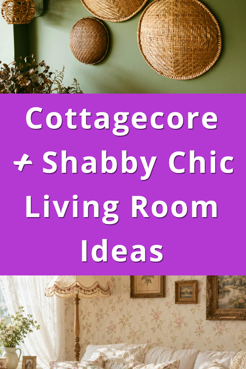 Cottagecore Shabby Chic Living Room Decor Ideas