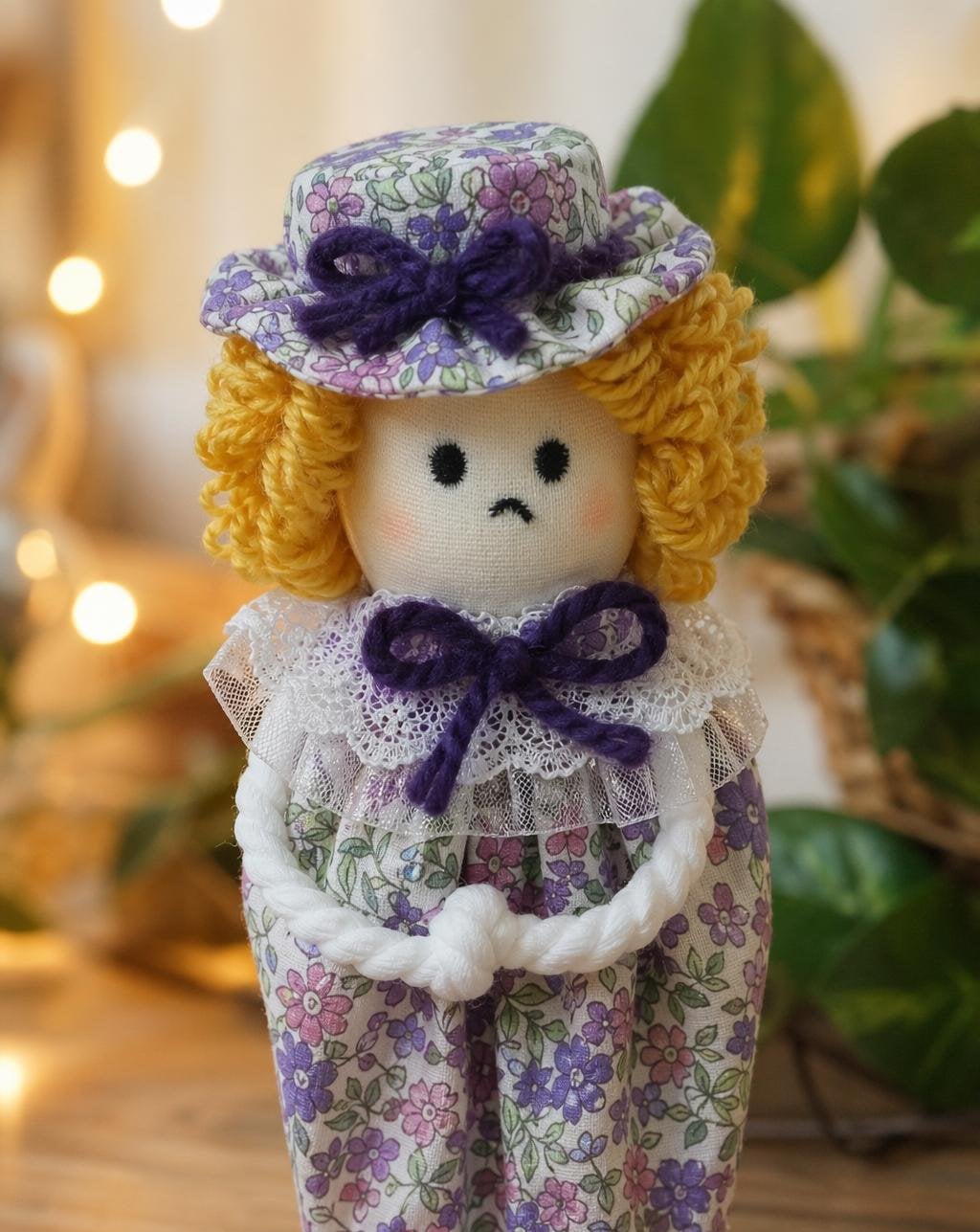 Cute Doll DIY with Toilet Paper Roll and Old Lace