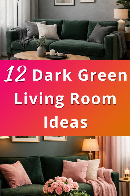 Dark Green Living Room Ideas