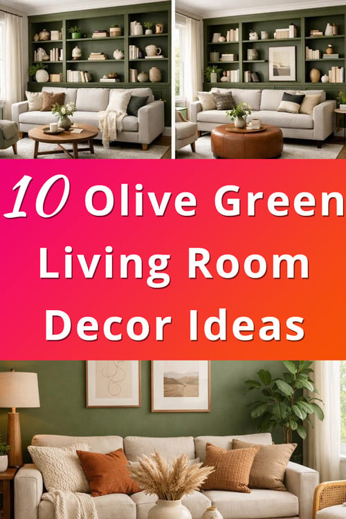 Olive Green Living Room Decor Ideas