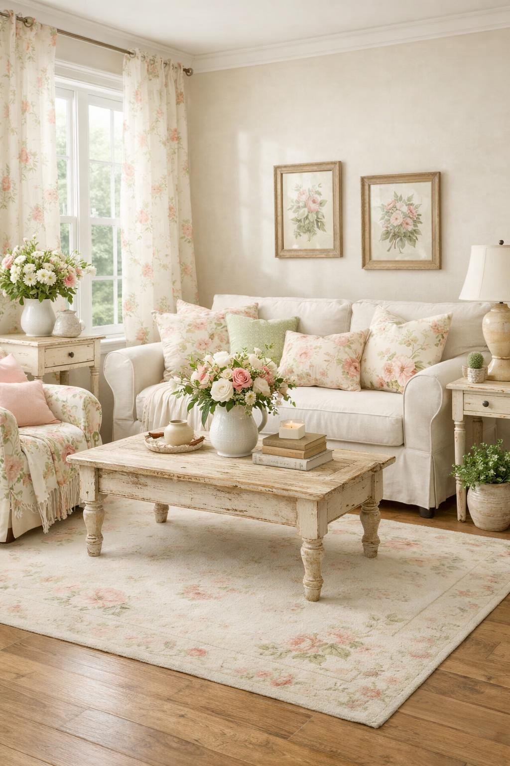 12 Shabby Chic Living Room Decor Ideas: Easy & Budget-Friendly | AZMIND