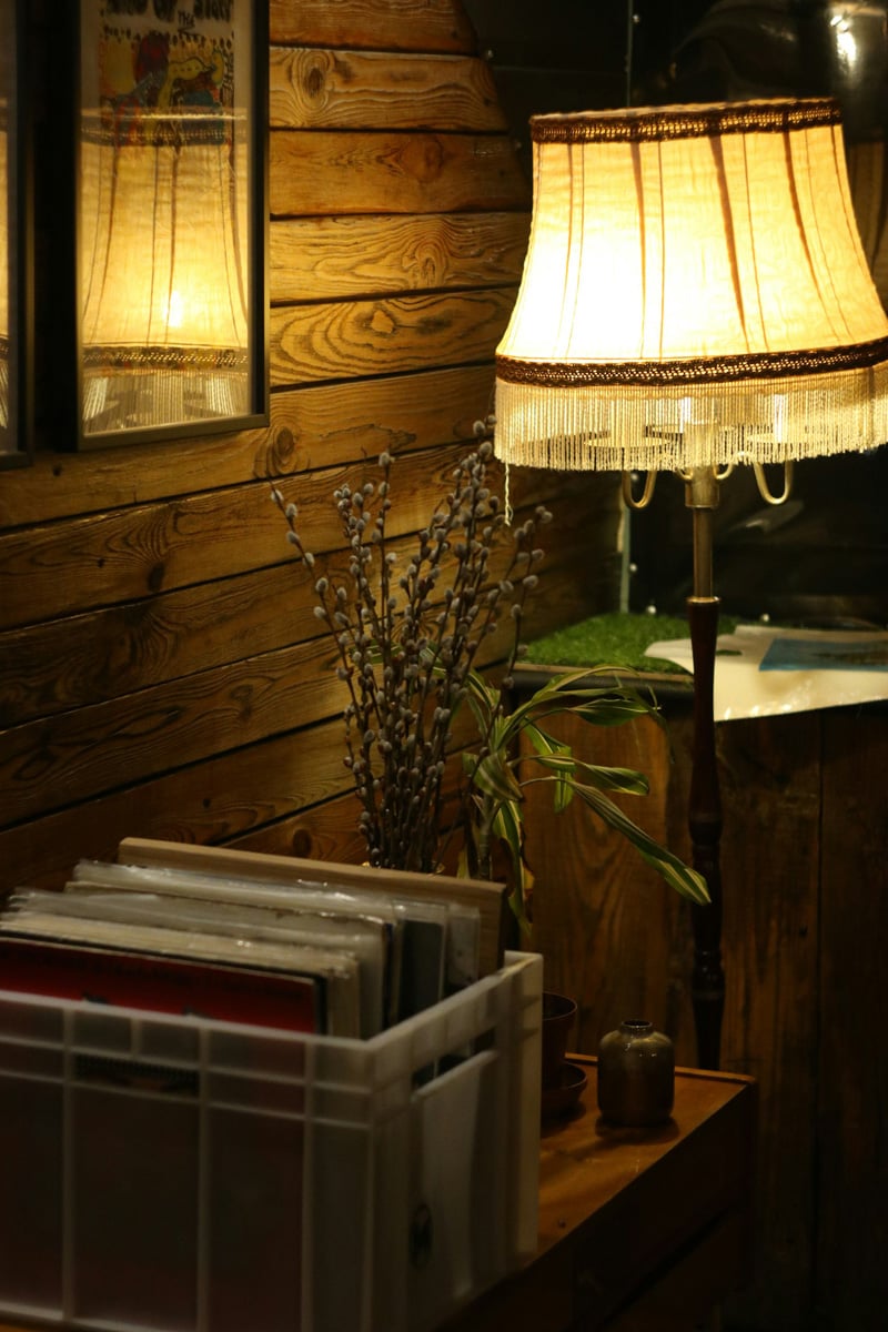 Soft warm vintage lamp