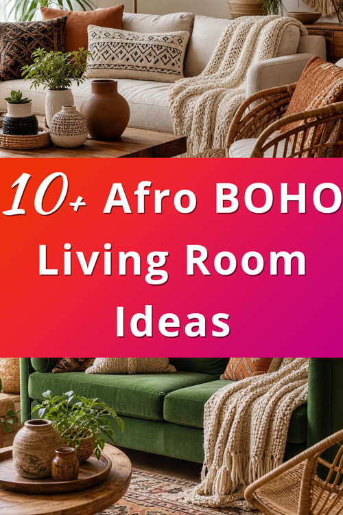 Afro Boho Living Room Decor Ideas
