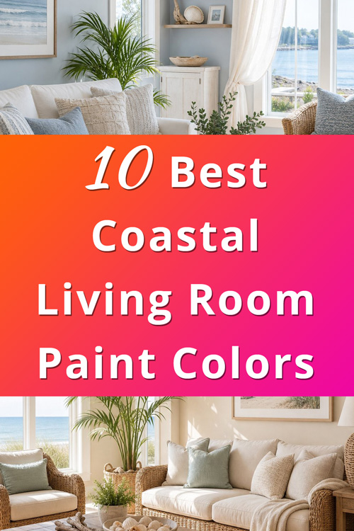 Best Coastal Living Room Paint Color Ideas