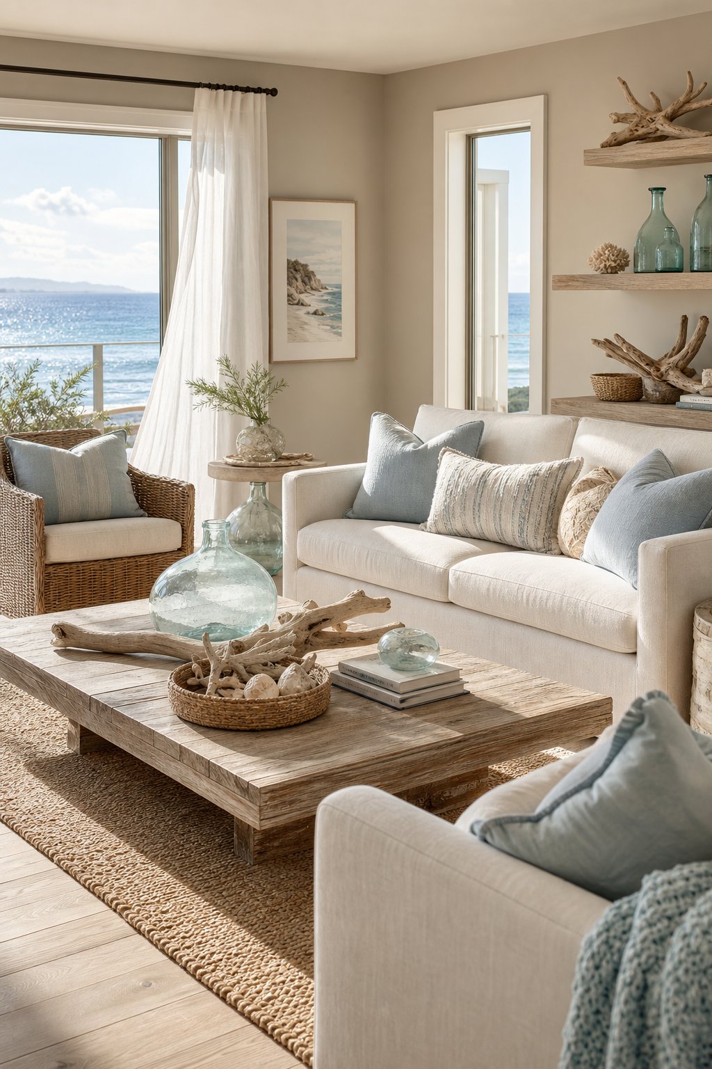 Coastal Living Room Paint Color 9 Weathered Pier C2B6A4