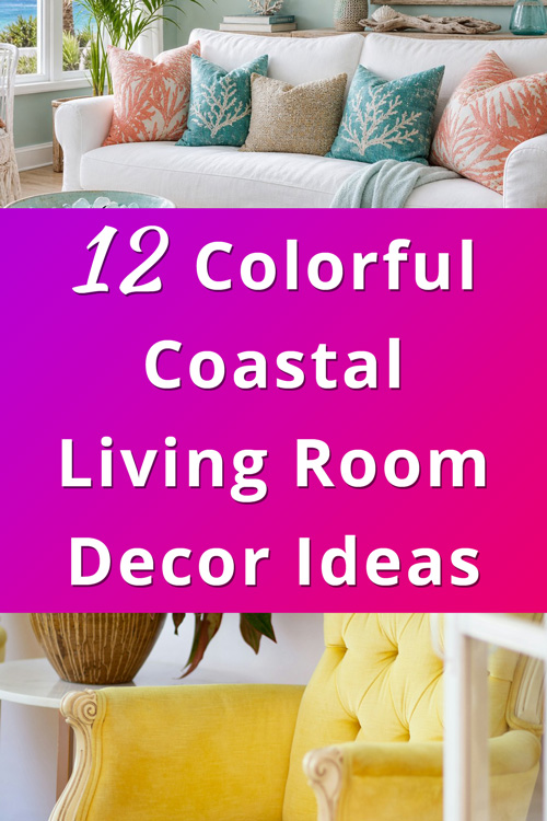 Colorful Coastal Living Room Decor Ideas