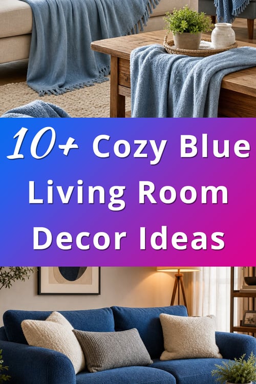 Cozy Blue Living Room Decor Ideas