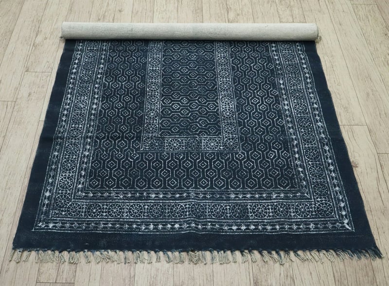 Faded Rug Blue