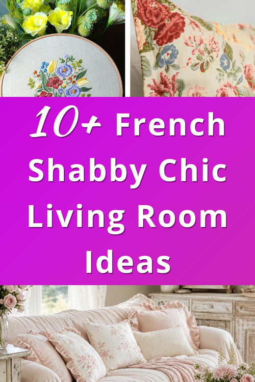 French Shabby Chic Living Room Decor Ideas