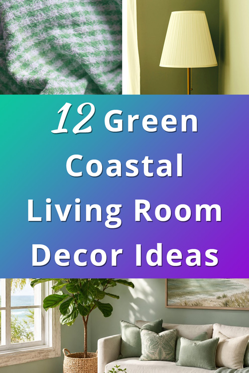 Green Coastal Living Room Decor Ideas