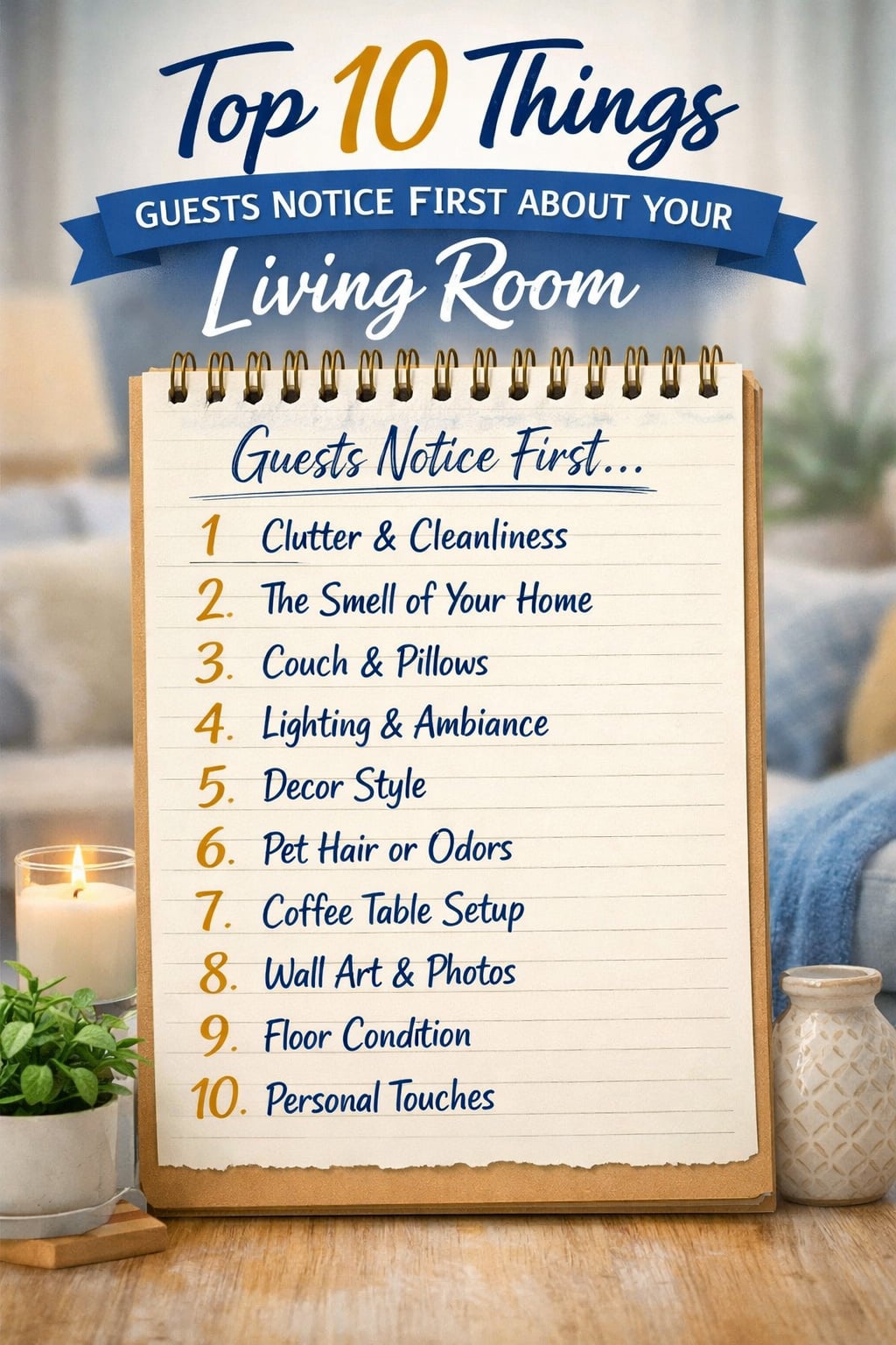 Things Guests Notice First About Your Living Room