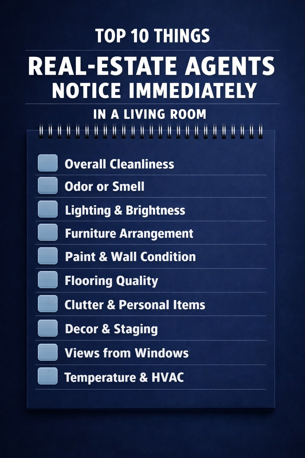 Things Real Estate Agents Notice First in a Living Room