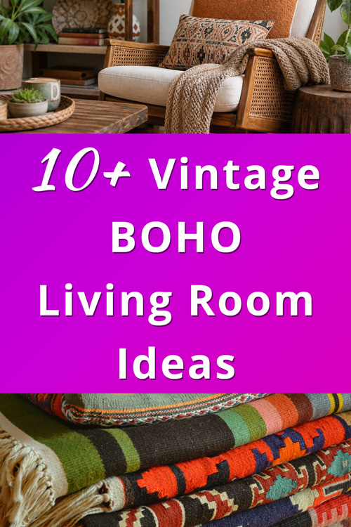 10+ Vintage BOHO Living Room Decor Ideas for the Sentimental Collector ...