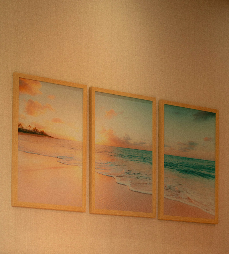 beach sunset art