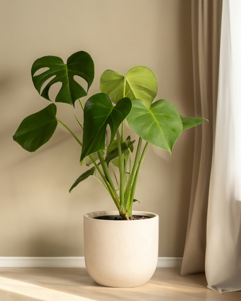 potted monstera plant