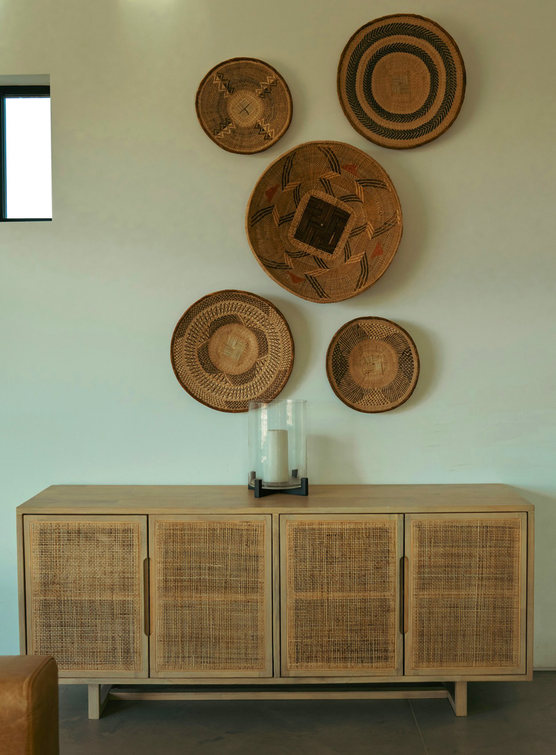 wooden sideboard