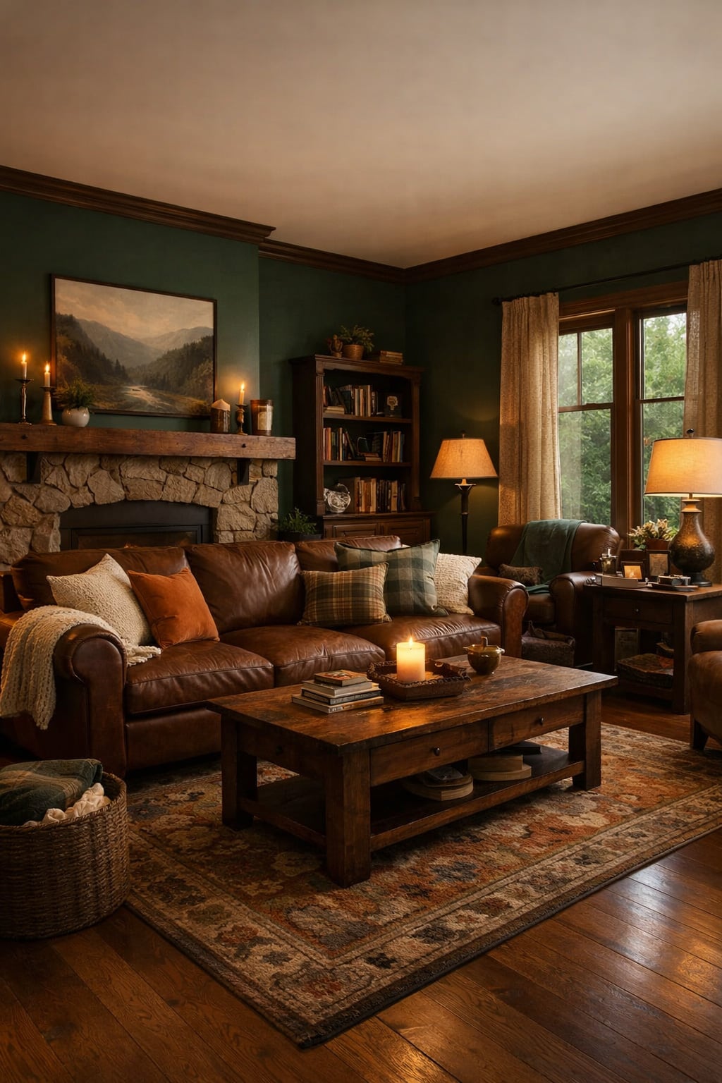 Best Green Paint Colors for Living Rooms 10 Benjamin Moore Backwoods 469
