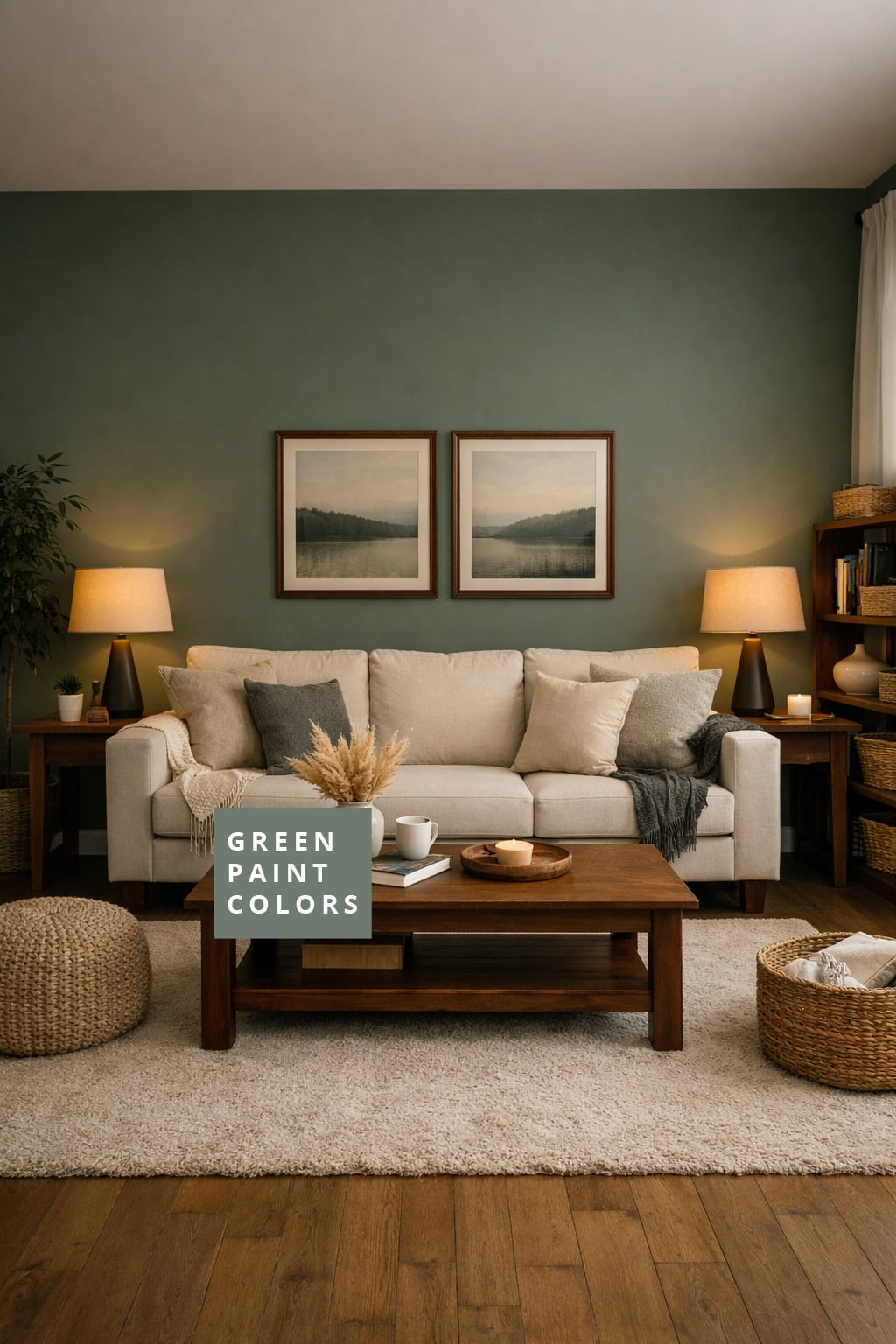 Best Green Paint Colors for Living Rooms 4 Farrow and Ball Green Smoke No 47