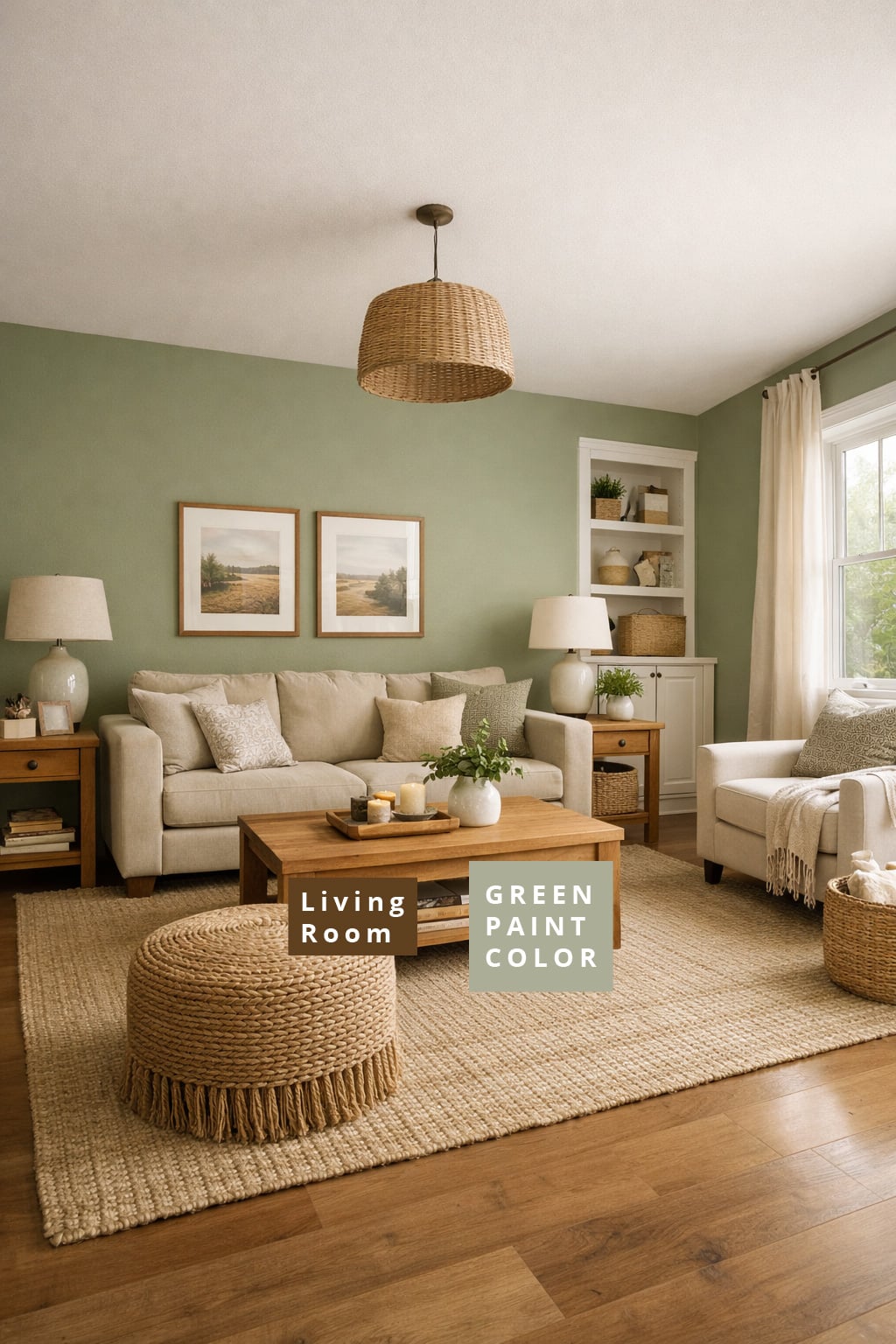 Best Green Paint Colors for Living Rooms 7 Sherwin Williams Clary Sage SW 6178