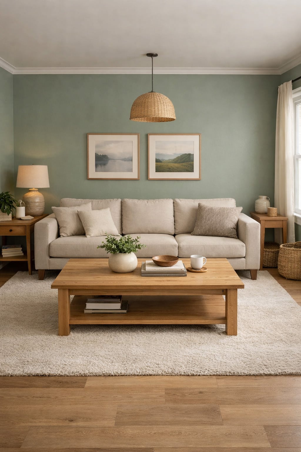 Best Green Paint Colors for Living Rooms 9 Behr Nature s Gift N410 4