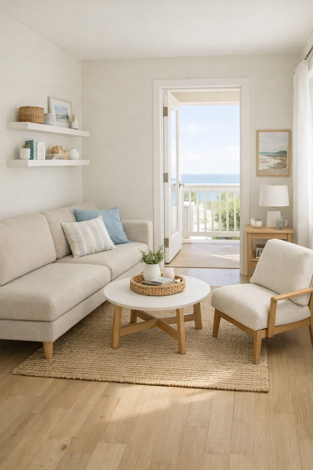 Coastal Living Room Layout Idea 4 Small