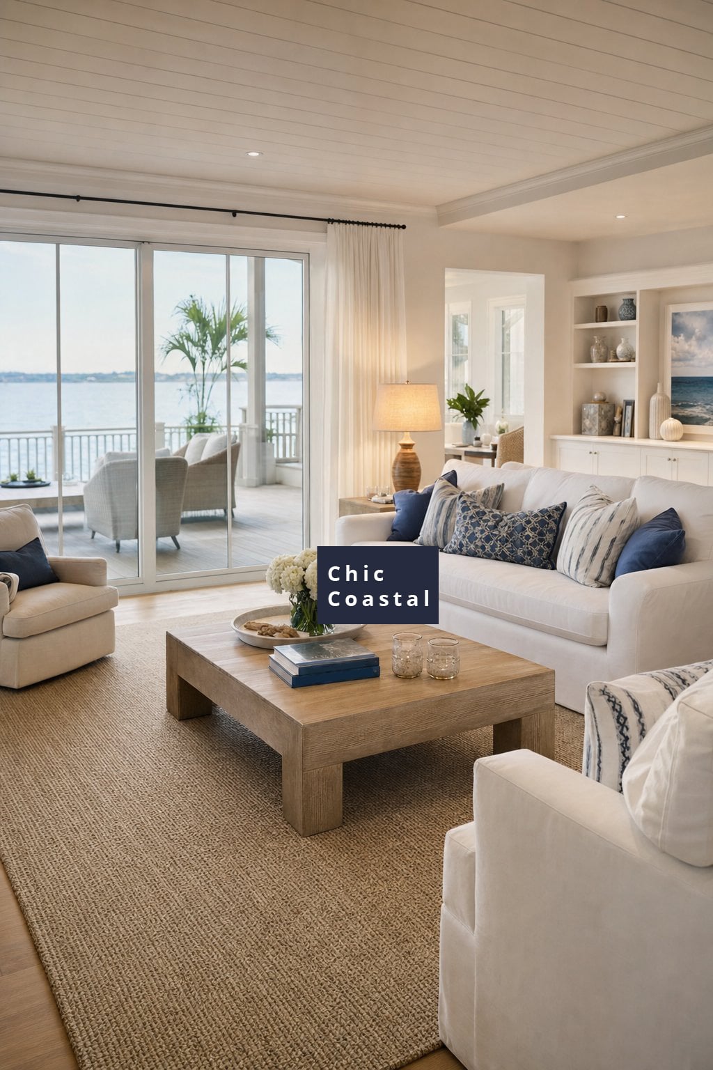 Coastal Living Room Lighting Idea 2 Chic Lamp