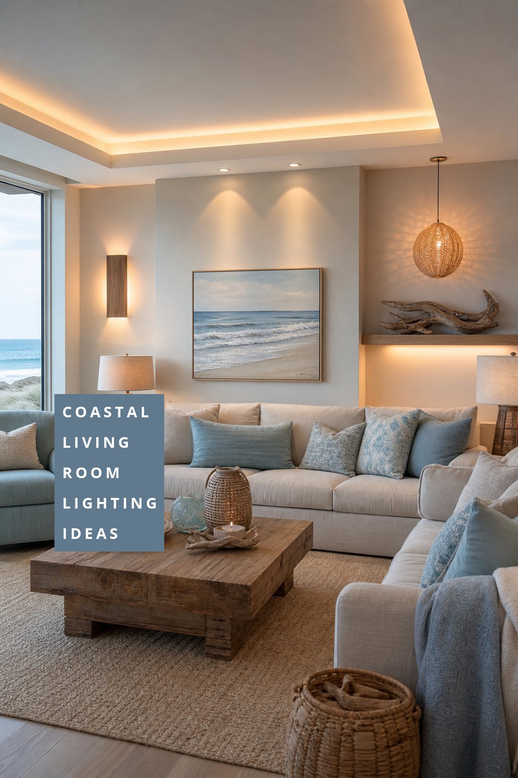Coastal Living Room Lighting Idea 3 Wall Lighting