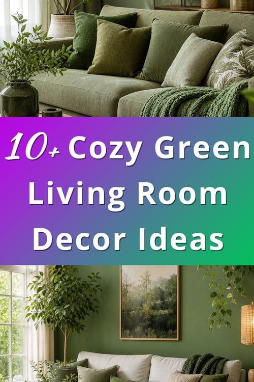 Cozy Green Living Room Decor Ideas