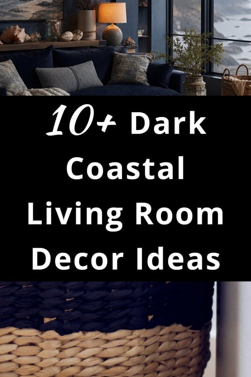 Dark Coastal Living Room Decor Ideas