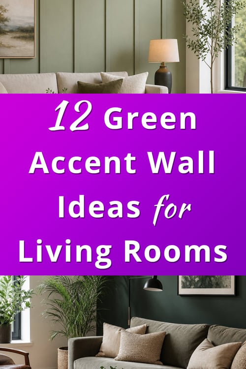 Green Accent Wall Ideas for Living Rooms