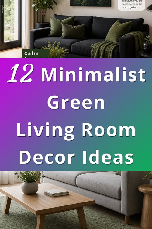 Minimalist Green Living Room Decor Ideas