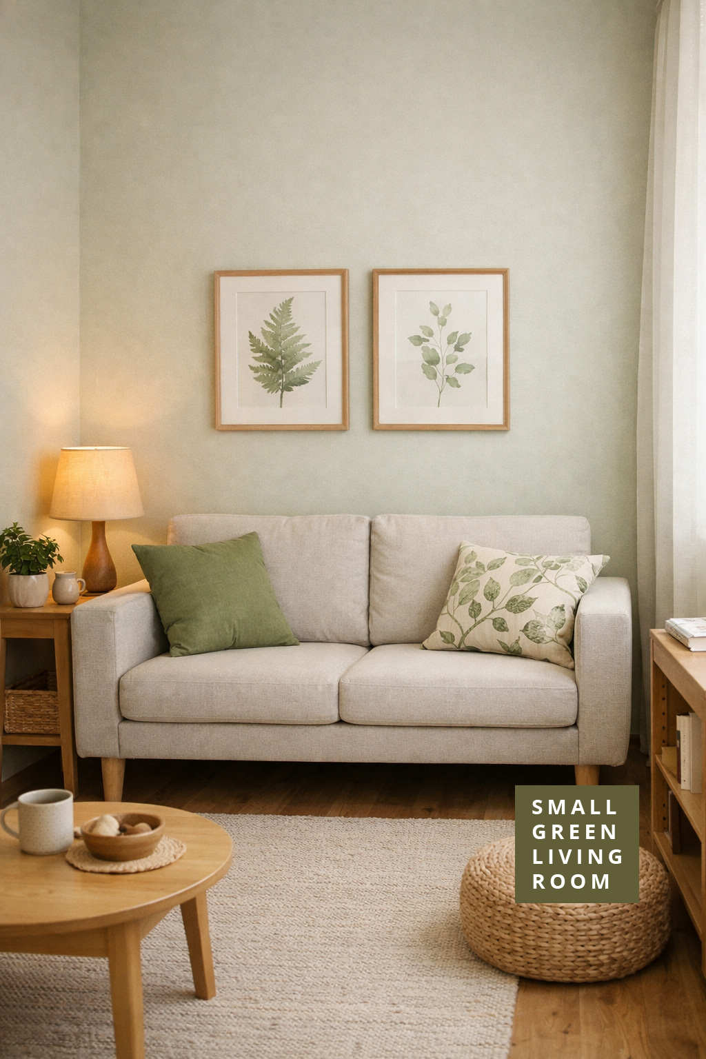 Small Green Living Room Decor Idea 11 Petite Sofa