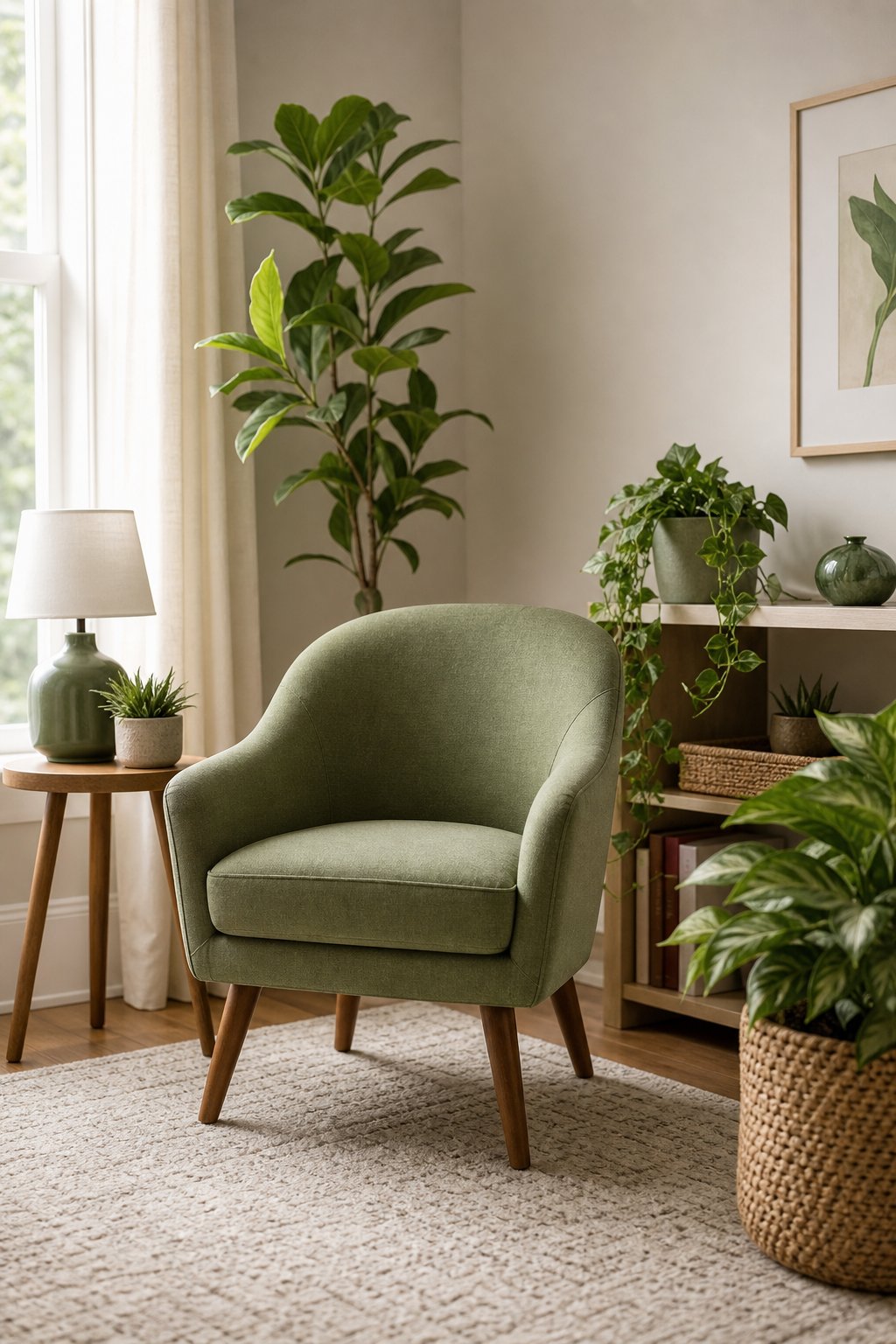 Small Green Living Room Decor Idea 2 Petite Accent Chair