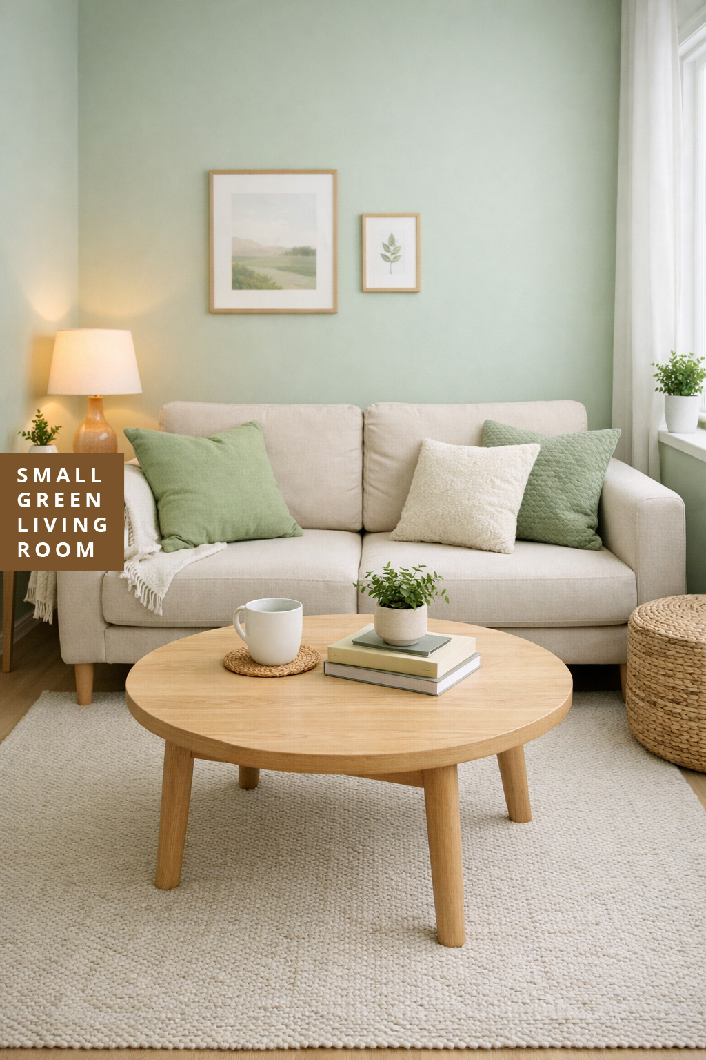 Small Green Living Room Decor Idea 6 Compact Coffee Table