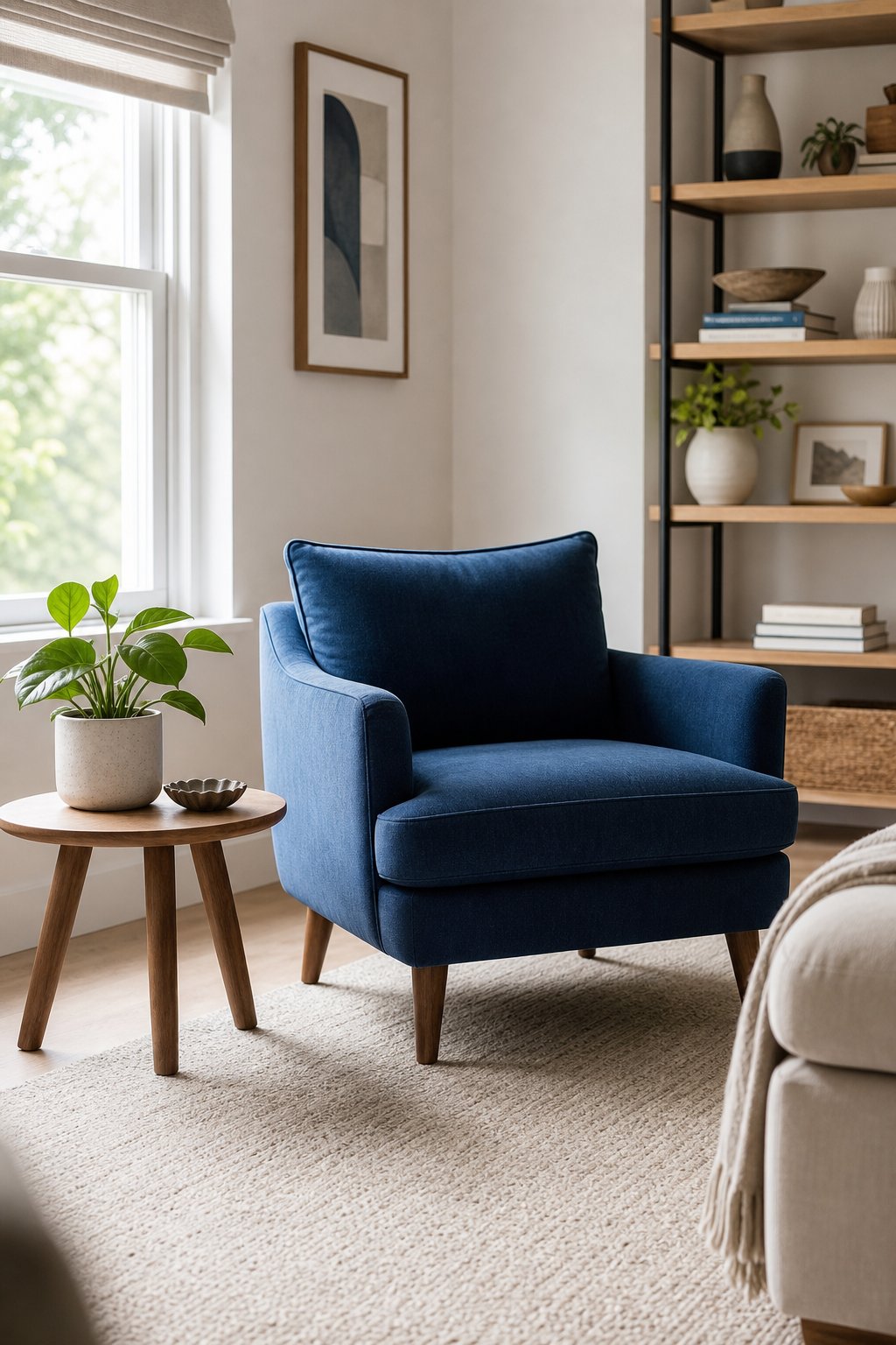 Blue Living Room Decor Idea for Small Spaces 4 Accent Chair