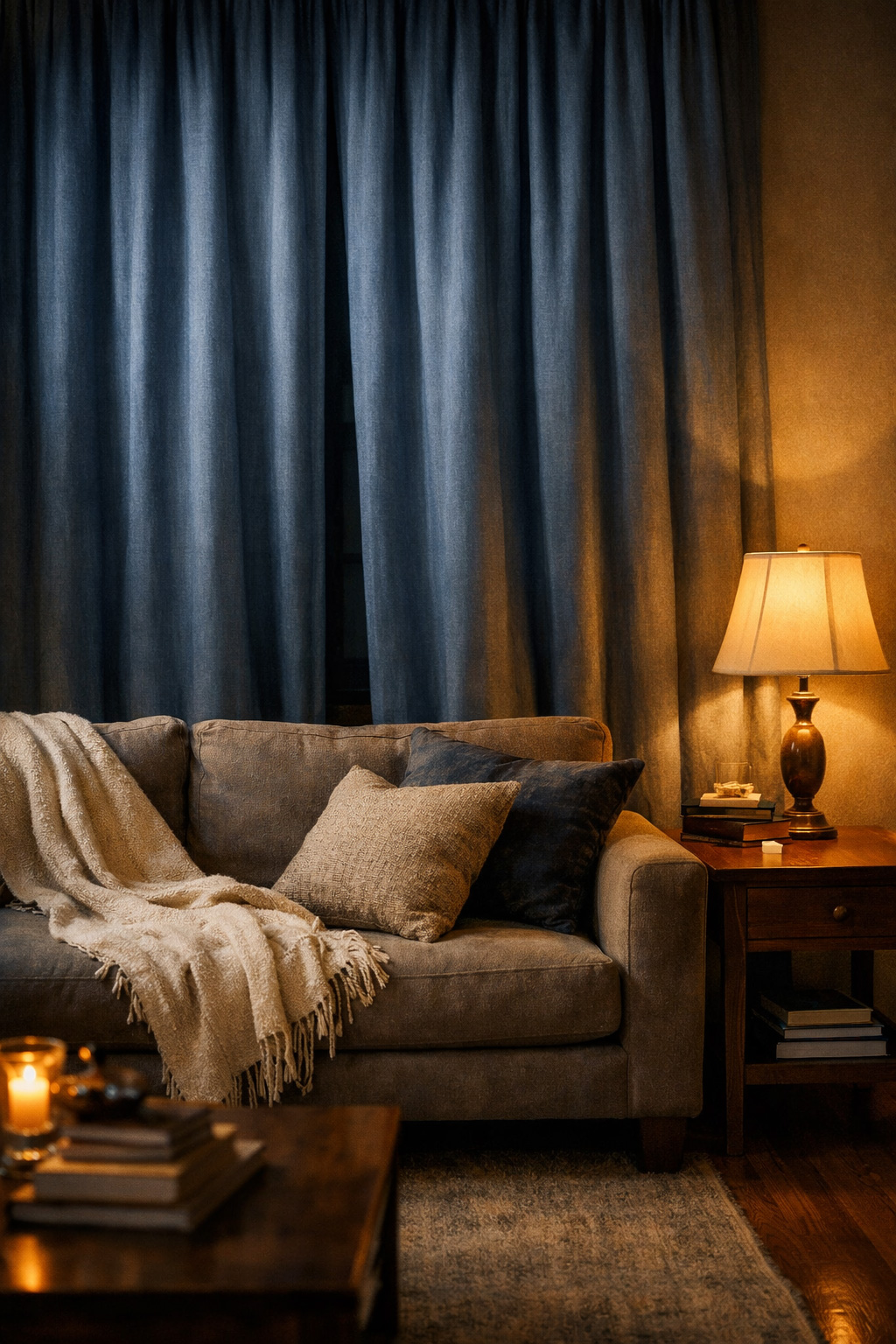 Blue Living Room Decor Ideas No Natural Light 8 Slate Blue Curtains