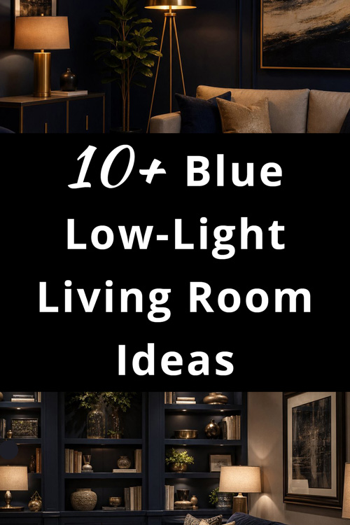 Blue Living Room Decor Ideas No Natural Light