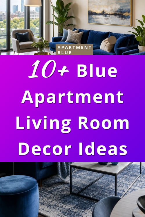 Blue Living Room Decor Ideas for Apartments