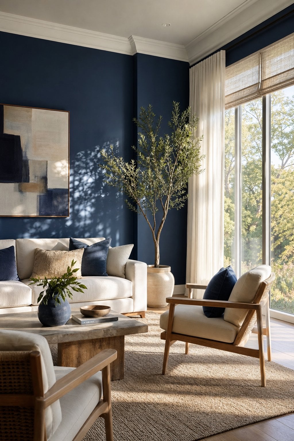 Blue Living Room Ideas Natural Light 1 Walls