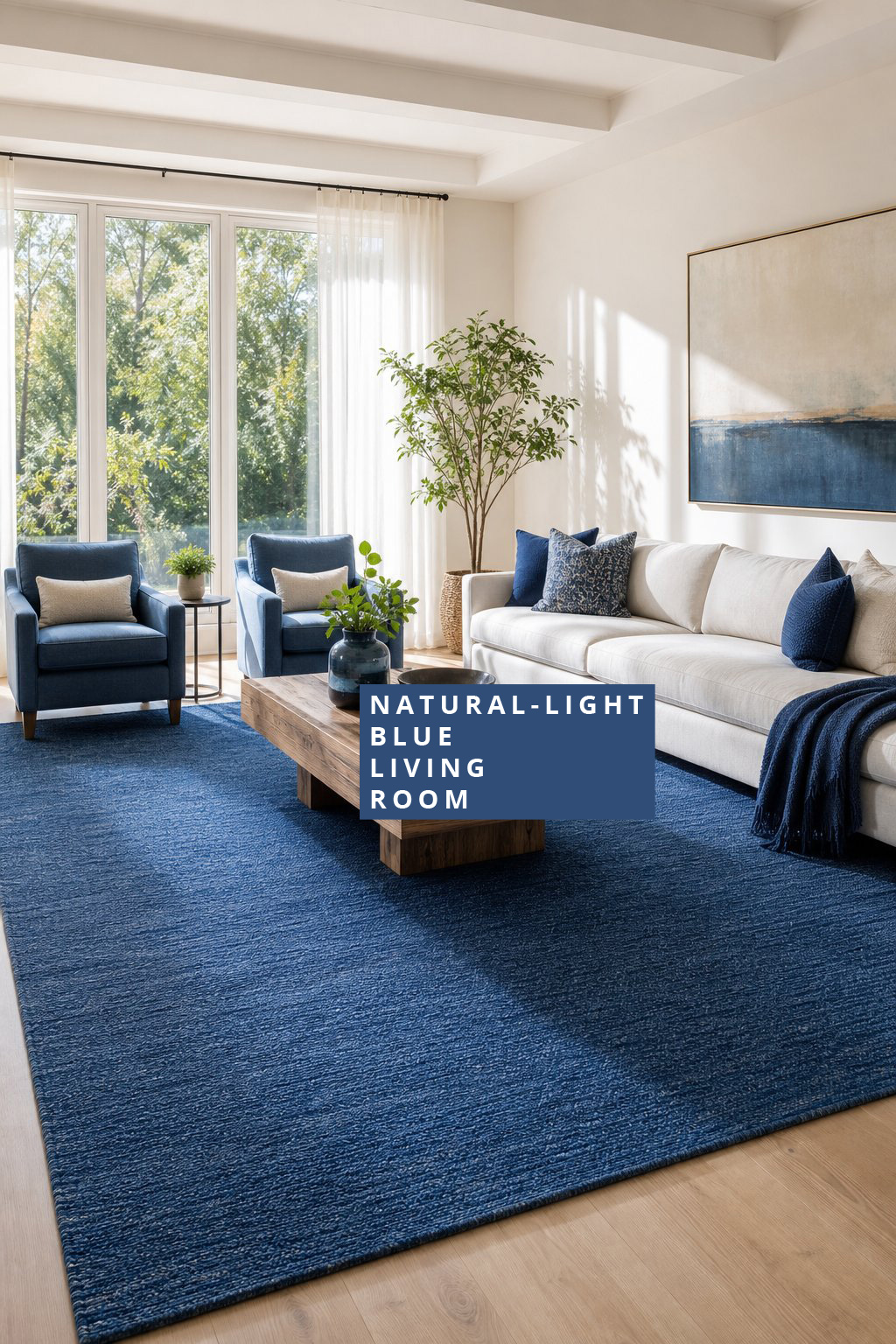 Blue Living Room Ideas Natural Light 3 Rugs