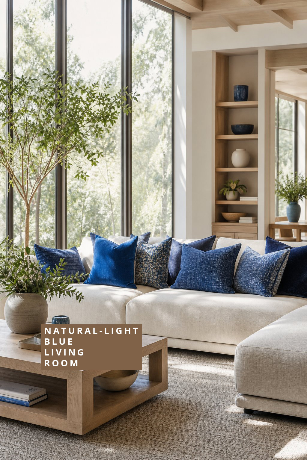 Blue Living Room Ideas Natural Light 5 Throw Pillows