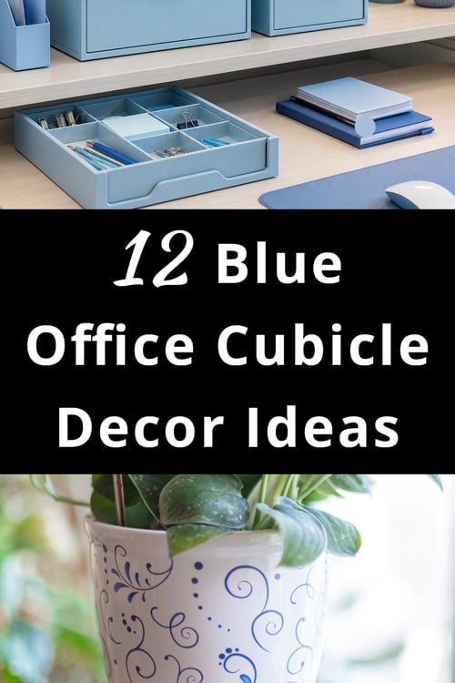 Blue Office Cubicle Decor Ideas