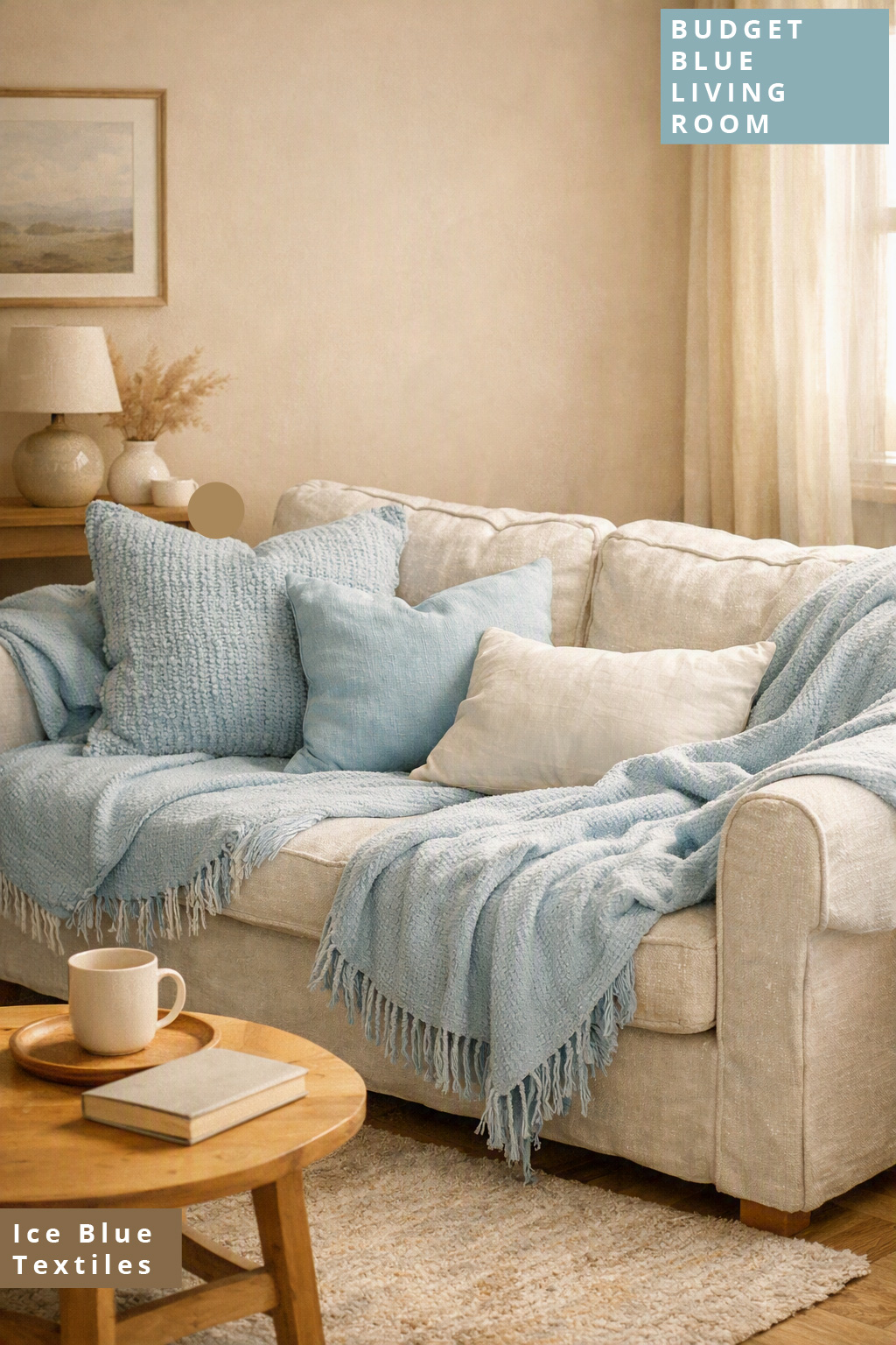 Budget Blue Living Room Decor Ideas 11 Ice Blue Textiles